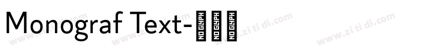 Monograf Text字体转换